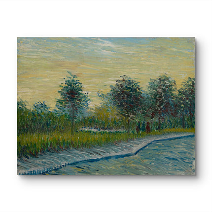 "Vincent van Gogh's 'Country Lane with Trees' - Premium Hand-Painted Oil Reproduction on Canvas"