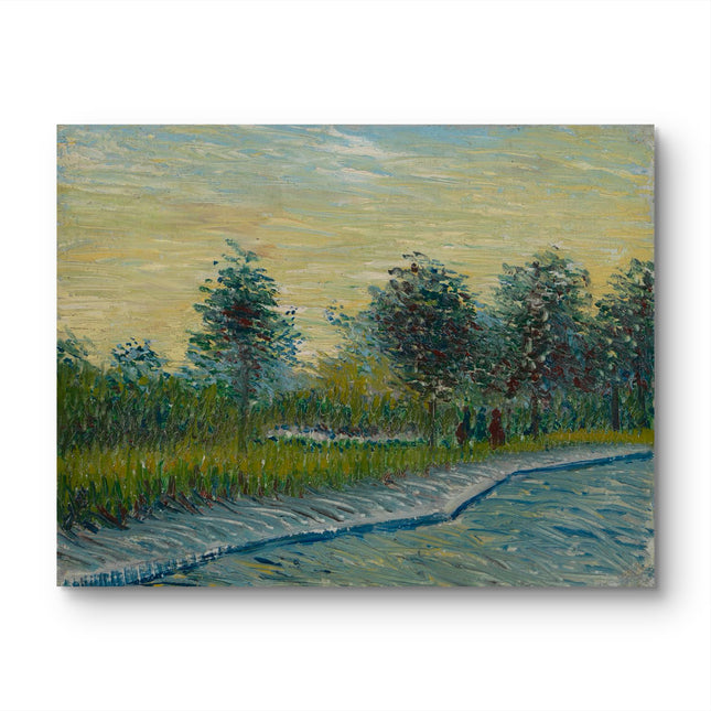 "Vincent van Gogh's 'Country Lane with Trees' - Premium Hand-Painted Oil Reproduction on Canvas"