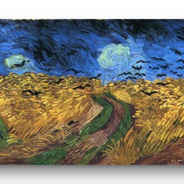 "Vincent van Gogh's 'Wheatfield with Crows' - Premium Hand-Painted Oil Reproduction on Canvas"