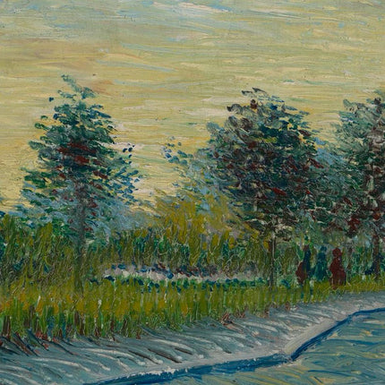 "Vincent van Gogh's 'Country Lane with Trees' - Premium Hand-Painted Oil Reproduction on Canvas"