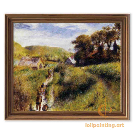 "Pierre-Auguste Renoir's 'Country Path in Summer' - Premium Hand-Painted Oil Painting Reproduction"