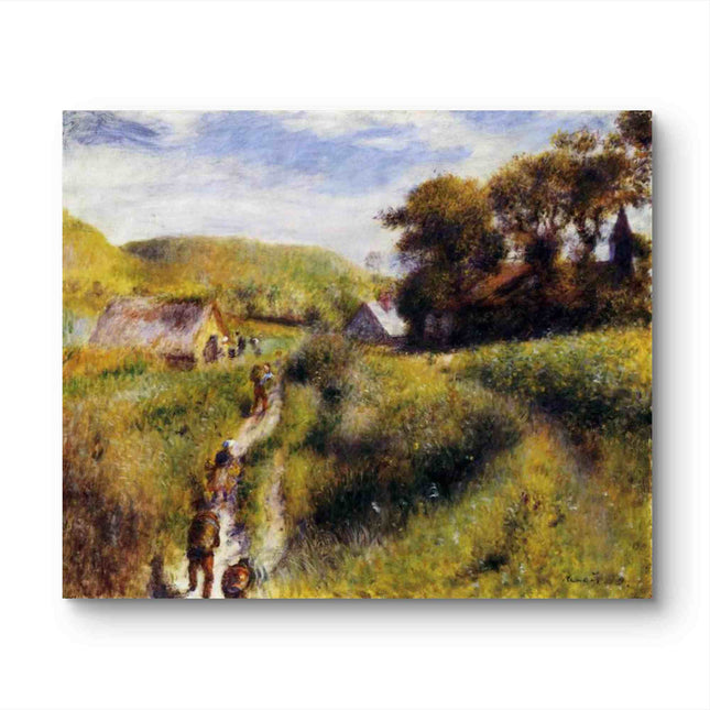 "Pierre-Auguste Renoir's 'Country Path in Summer' - Premium Hand-Painted Oil Painting Reproduction"