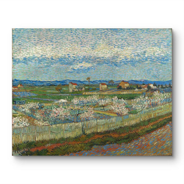 "Vincent van Gogh's 'Spring Blossoms in Provence' - Premium Hand-Painted Oil Reproduction on Canvas"