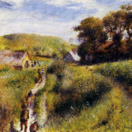 "Pierre-Auguste Renoir's 'Country Path in Summer' - Premium Hand-Painted Oil Painting Reproduction"