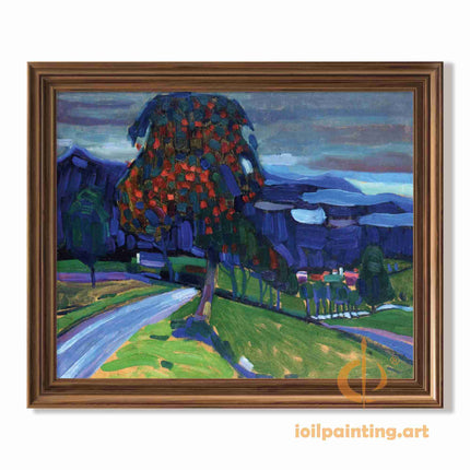 "Autumn Splendor - Premium Hand-Painted Impressionist Landscape Oil Reproduction on Canvas"