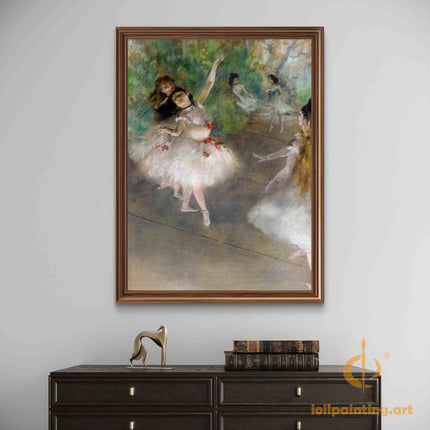 "Edgar Degas' 'Ballet Dancers in Rehearsal' - Hand-Painted Oil Painting Reproduction"