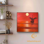 Stretch-Walnut Frame / 36*36inches