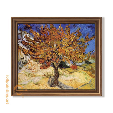 "Vincent van Gogh 'The Mulberry Tree' Museum-Quality Reproduction - Authentic Post-Impressionist Masterpiece"