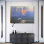 Stretch-Golden Frame / 24*36inches