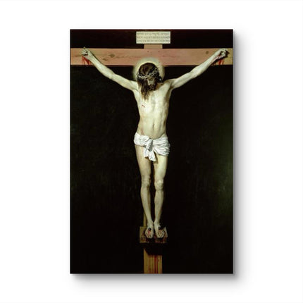 "Diego Velázquez's 'Christ Crucified' - Hand-Painted Baroque Oil Painting Reproduction"