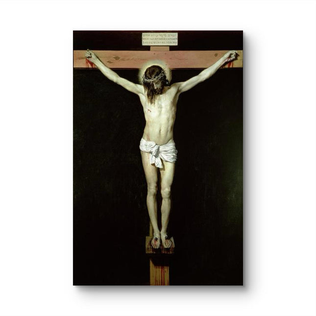 "Diego Velázquez's 'Christ Crucified' - Hand-Painted Baroque Oil Painting Reproduction"