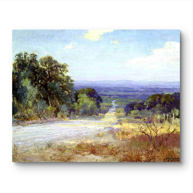 "Julian Onderdonk's 'Country Lane in Summer' Oil Painting Reproduction on Canvas"