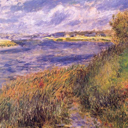"Pierre-Auguste Renoir's 'Riverside Serenity' - Premium Hand-Painted Oil Painting Reproduction"