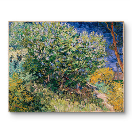 "Vincent van Gogh's 'Lilac Bush in Bloom' - Premium Hand-Painted Oil Reproduction on Canvas"