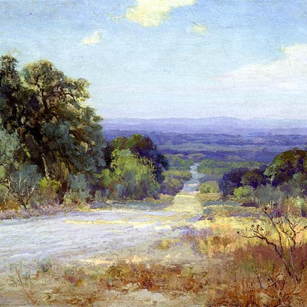 "Julian Onderdonk's 'Country Lane in Summer' Oil Painting Reproduction on Canvas"