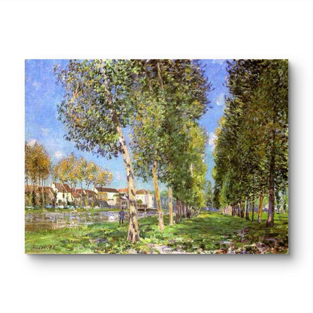 "Claude Monet's 'Sunlit Countryside' - Hand-Painted Impressionist Oil Painting Reproduction"