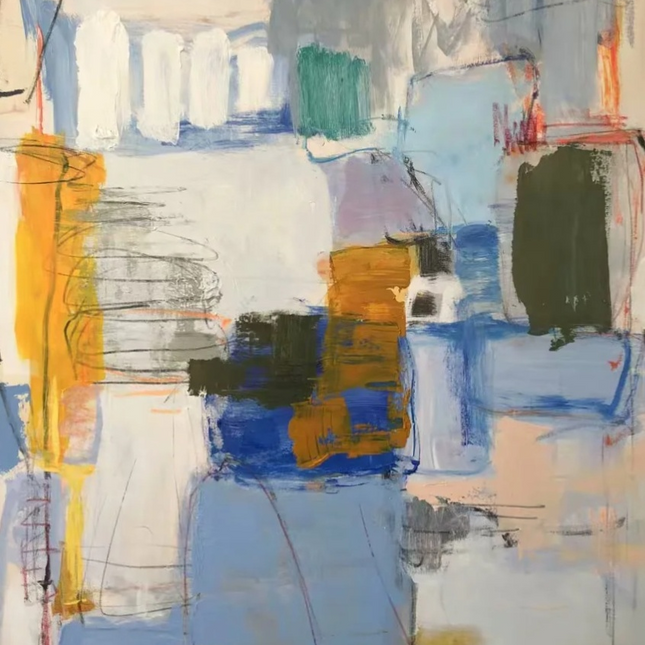 "Bold & Expressive Abstract Oil Painting - Vibrant Color Splash - Handmade Contemporary Wall Art for Modern Interiors"