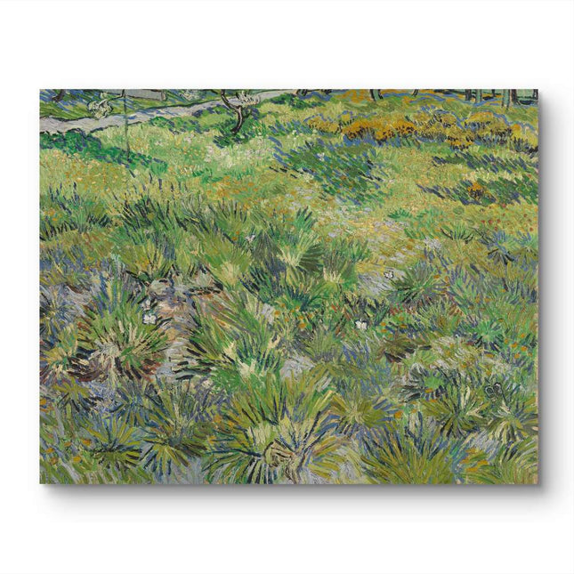 "Vincent van Gogh's 'Lush Meadow with Wildflowers' - Premium Hand-Painted Oil Reproduction on Canvas"