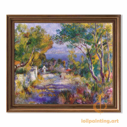 "Pierre-Auguste Renoir's 'Sunlit Country Path' - Premium Hand-Painted Oil Painting Reproduction"