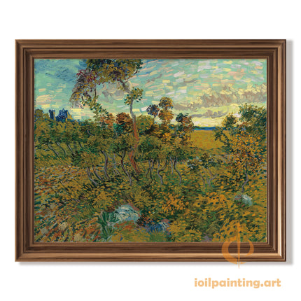 "Vincent van Gogh's 'Enchanted Forest Landscape' - Premium Hand-Painted Oil Reproduction on Canvas"