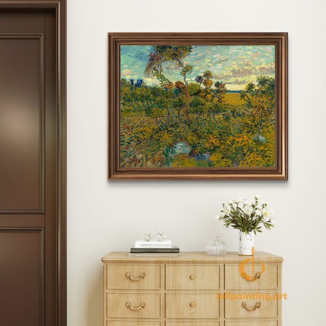 "Vincent van Gogh's 'Enchanted Forest Landscape' - Premium Hand-Painted Oil Reproduction on Canvas"