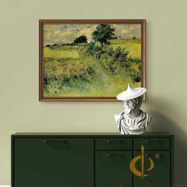 "Pierre-Auguste Renoir's 'Country Path in Summer' - Premium Hand-Painted Oil Painting Reproduction"