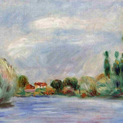 "Pierre-Auguste Renoir's 'Riverside Serenity' - Premium Hand-Painted Oil Painting Reproduction"