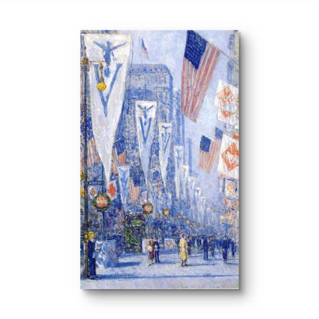 "Georges Seurat's 'Avenue of the Allies' - Hand-Pointed Pointillist Oil Painting Reproduction"