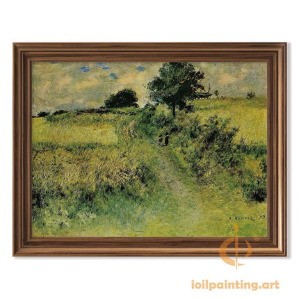 "Pierre-Auguste Renoir's 'Country Path in Summer' - Premium Hand-Painted Oil Painting Reproduction"