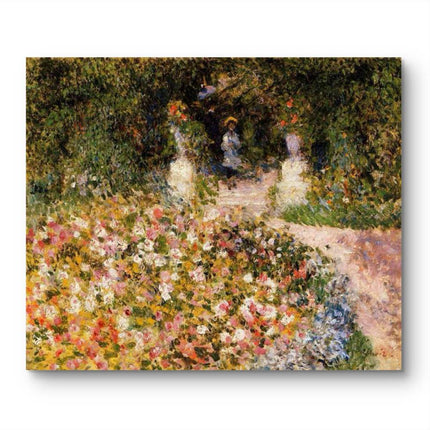 "Pierre-Auguste Renoir's 'Garden of Delights' - Premium Hand-Painted Oil Painting Reproduction"
