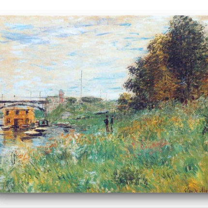 "Alfred Sisley's 'Serene Riverside Landscape' - Premium Hand-Painted Oil Reproduction on Canvas"