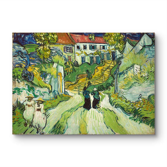 "Vincent van Gogh's 'Country Path with Two Women' - Premium Hand-Painted Oil Reproduction on Canvas"