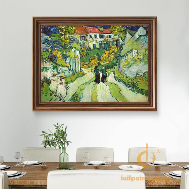 "Vincent van Gogh's 'Country Path with Two Women' - Premium Hand-Painted Oil Reproduction on Canvas"
