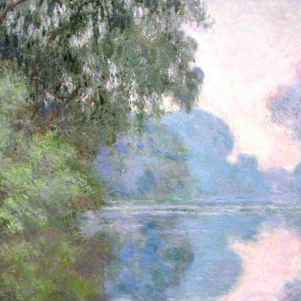 "Claude Monet's 'Riverside Tranquility' - Premium Hand-Painted Oil Reproduction on Canvas"