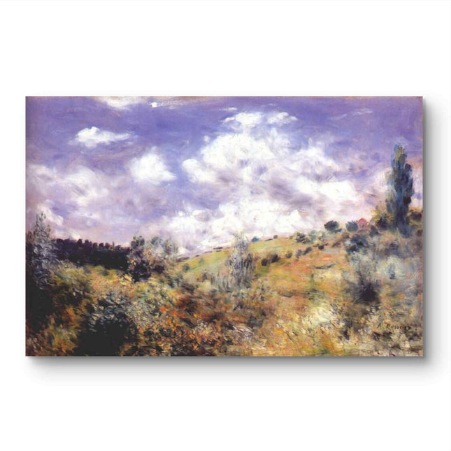 "Pierre-Auguste Renoir's 'Rolling Hills at Noon' - Premium Hand-Painted Impressionist Oil Painting Reproduction"