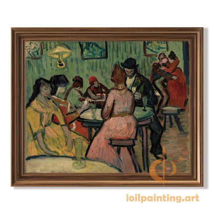 "Henri de Toulouse-Lautrec's 'At the Moulin Rouge' - Premium Hand-Painted Oil Reproduction on Canvas"