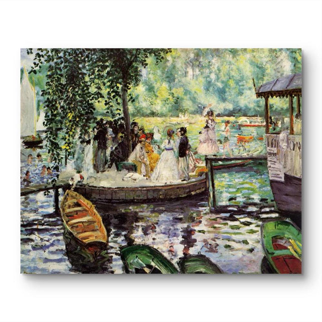 "Pierre-Auguste Renoir's 'Riverside Soirée' - Premium Hand-Painted Oil Painting Reproduction"
