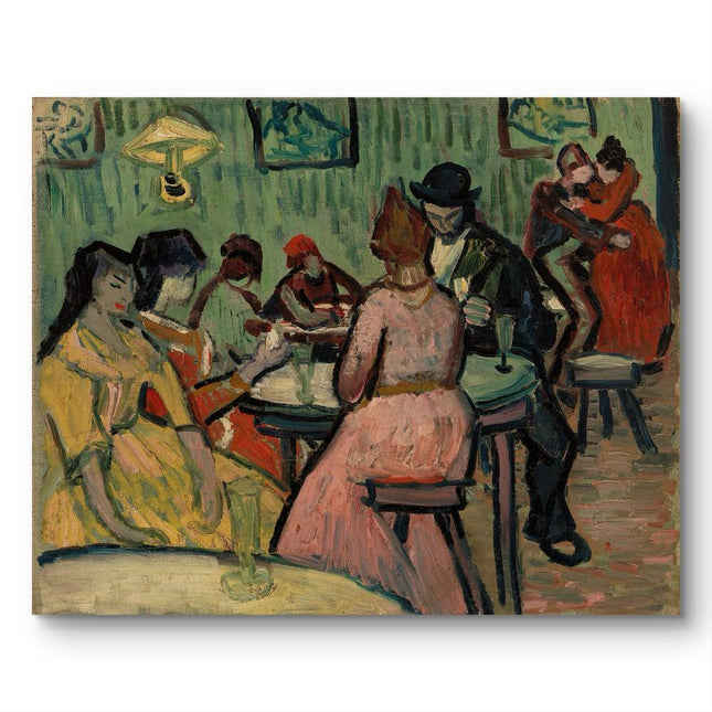 "Henri de Toulouse-Lautrec's 'At the Moulin Rouge' - Premium Hand-Painted Oil Reproduction on Canvas"