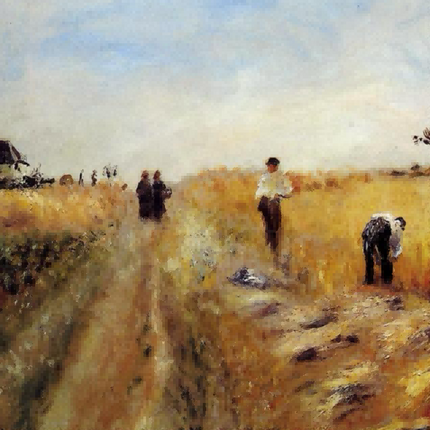"Pierre-Auguste Renoir's 'Golden Harvest' - Premium Hand-Painted Impressionist Oil Painting Reproduction"