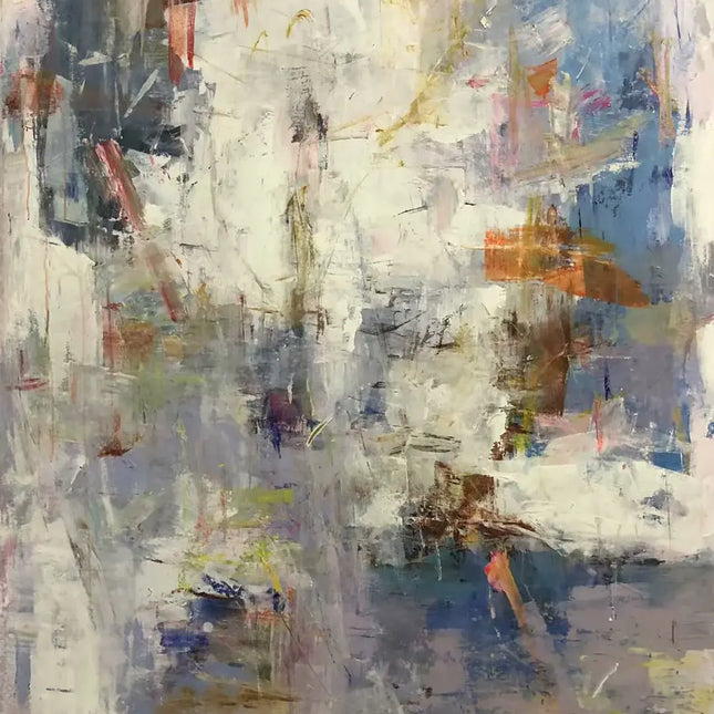 "Modern Abstract Oil Painting - Bold Colorful Contemporary Artwork for Living Room & Office Decor"