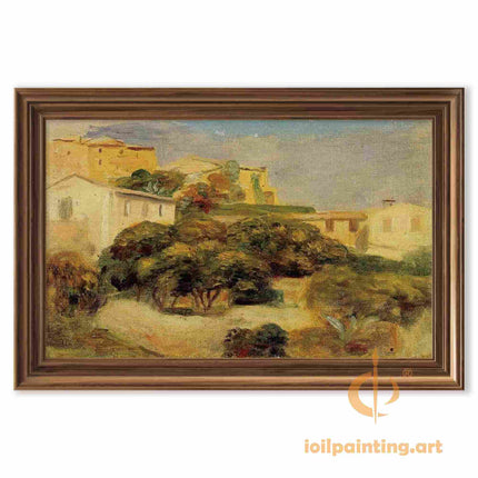 "Pierre-Auguste Renoir's 'Sunlit Countryside' - Premium Hand-Painted Oil Painting Reproduction"