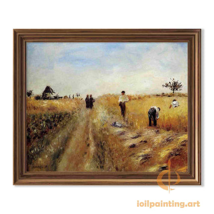 "Pierre-Auguste Renoir's 'Golden Harvest' - Premium Hand-Painted Impressionist Oil Painting Reproduction"