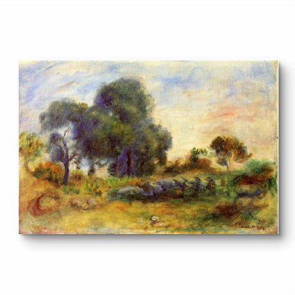 "Pierre-Auguste Renoir's 'Tranquil Countryside' - Premium Hand-Painted Oil Painting Reproduction"