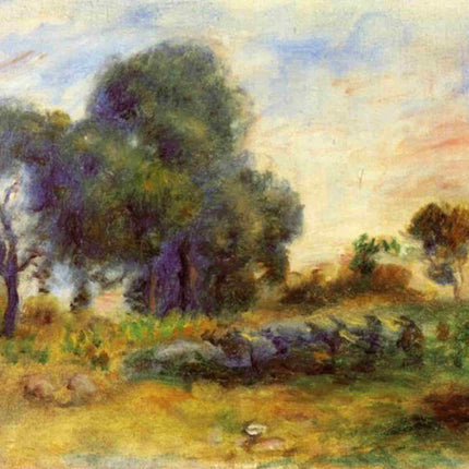 "Pierre-Auguste Renoir's 'Tranquil Countryside' - Premium Hand-Painted Oil Painting Reproduction"