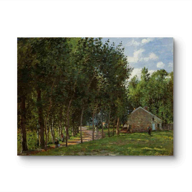 "Camille Pissarro's 'Sun-Dappled Country Path' - Hand-Painted Oil Painting Reproduction"