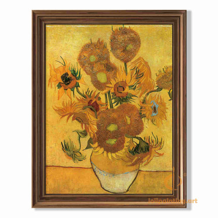 "Vincent van Gogh's 'Sunflowers' - Premium Hand-Painted Oil Reproduction on Canvas"