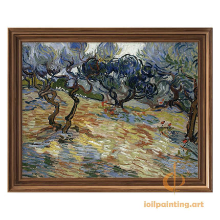 "Vincent van Gogh's 'Olive Trees in Provence' - Premium Hand-Painted Oil Reproduction on Canvas"