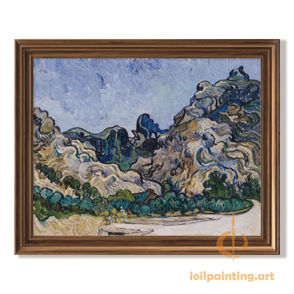 "Vincent van Gogh's 'Mountain Majesty' - Premium Hand-Painted Oil Reproduction on Canvas"