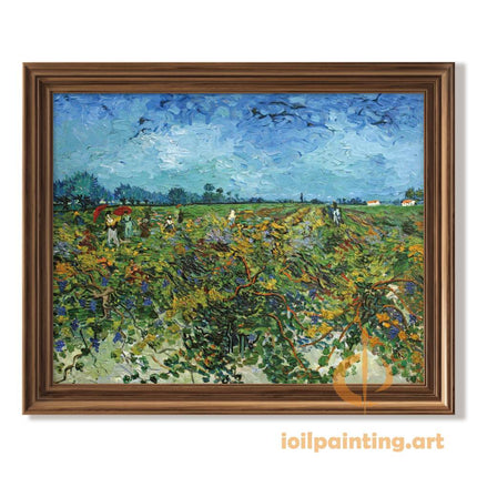 "Vincent van Gogh's 'The Vineyard at Montmajour' - Premium Hand-Painted Oil Reproduction on Canvas"