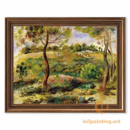 "Pierre-Auguste Renoir's 'Pine Tree Landscape' - Premium Hand-Painted Oil Painting Reproduction"